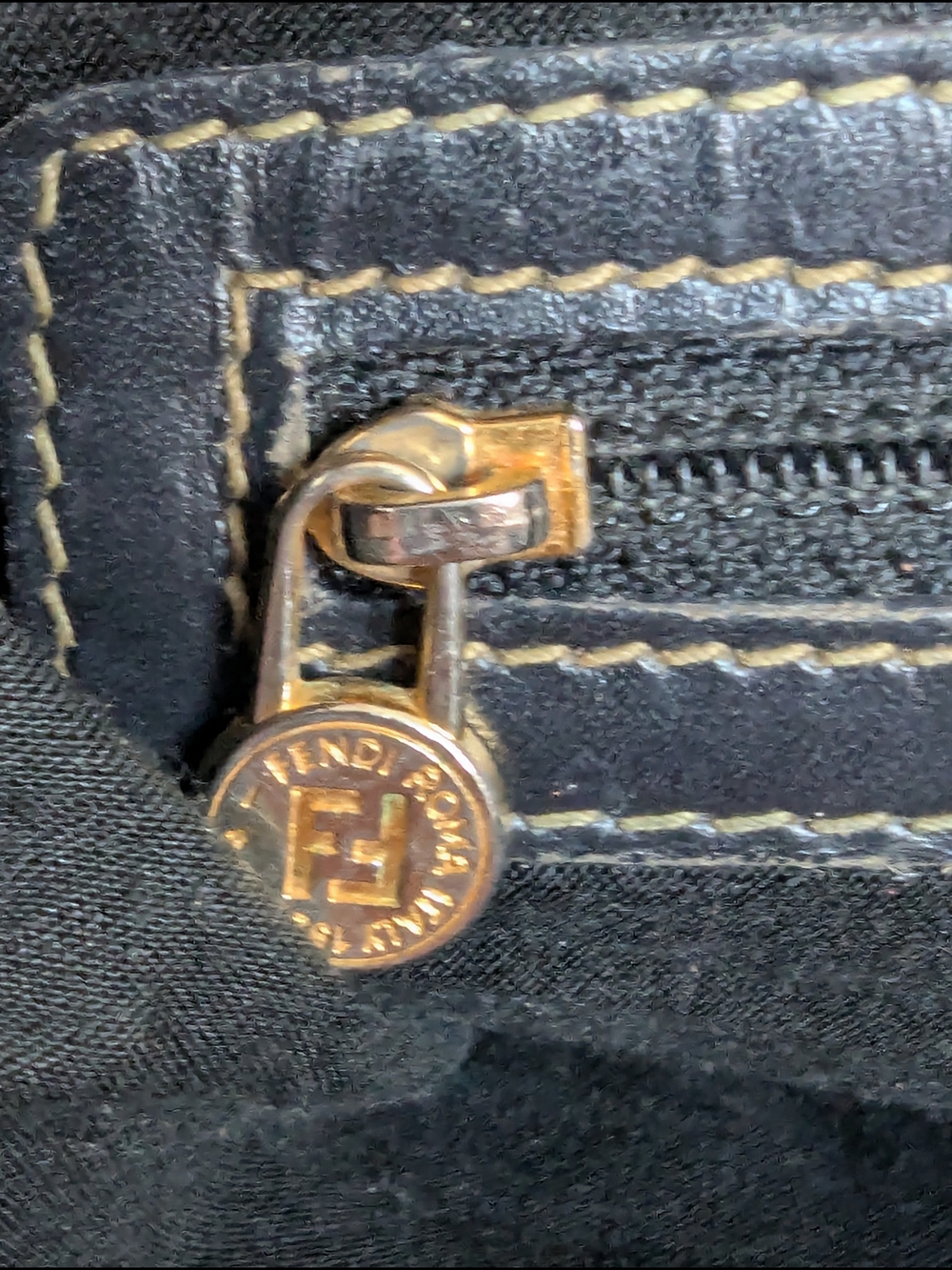 Fendi Brown and Black Checkerboard Crossbody Bag - Picture 12 of 17